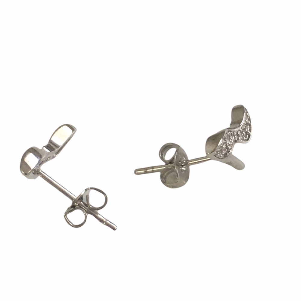 Sterling Silver Stiletto Heel Shoes Swarovski Stud Earrings Statement Jewelry - Picture 11 of 13